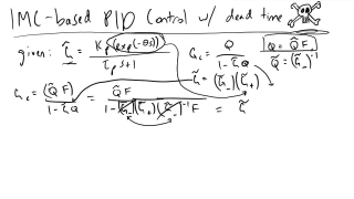 IMC PID Design with Dead Time
