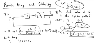 Routh Array and Stability