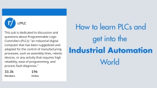 READ FIRST: How to learn PLC's and get into the Industrial Automation World