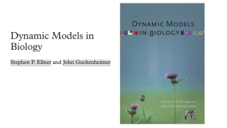 What Are Dynamic Models? Chapter 1 from Dynamic Models in Biology