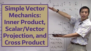 Simple Vector Mechanics: Inner Product, Scalar/Vector Projection, and Cross Product