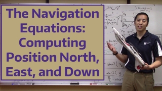The Navigation Equations: Computing Position North, East, and Down