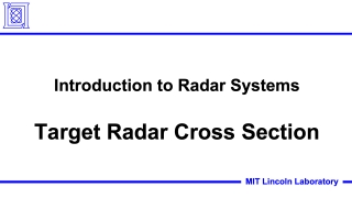 Introduction to Radar Systems: Target Radar Cross Section