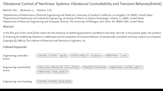 Vibrational control of nonlinear systems: Vibrational controllability and transient behavior