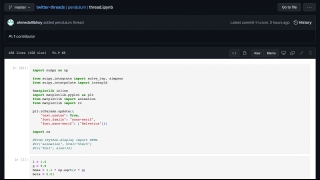 Jupyter Notebook: Code used to generate vibrational control of inverted pendulum figures