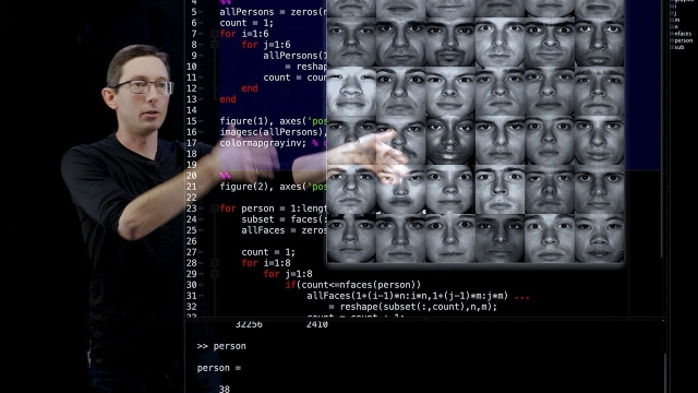 SVD: Eigenfaces 1 [Matlab]