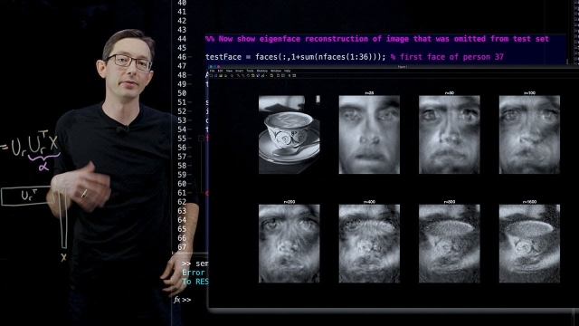 SVD: Eigenfaces 3 [Matlab]