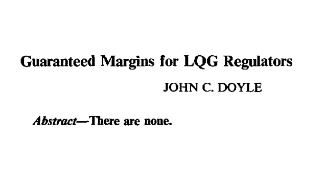 Guaranteed Margins for LQR Regulators