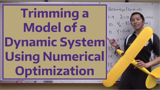Trimming a Model of a Dynamic System Using Numerical Optimization