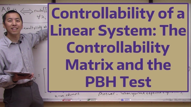 Controllability of a Linear System: The Controllability Matrix and the PBH Test