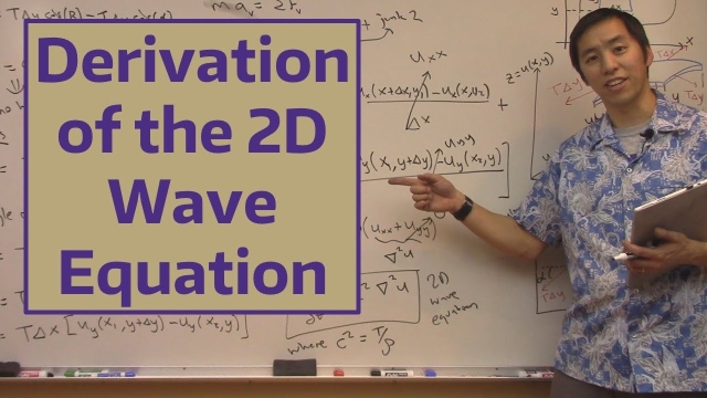 Derivation of the 2D Wave Equation
