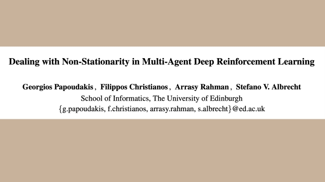 Dealing with Non-Stationarity in Multi-Agent Deep Reinforcement Learning