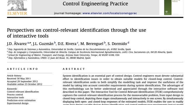 Perspectives on Control-Relevant Identification Through the Use of Interactive Tools